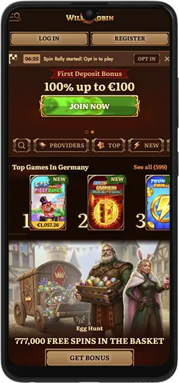 Functies en beveiliging van de WildRobin Casino-app